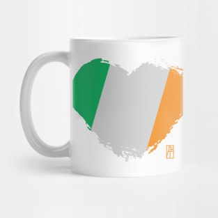 I love my country. I love Ireland. I am a patriot. In my heart, there is always the flag of Ireland. Mug